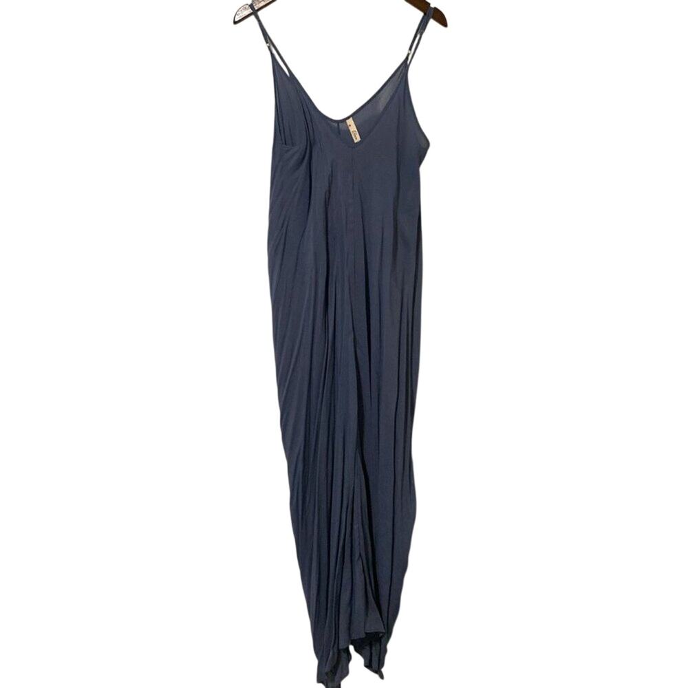Elan - Sheer Double V-Neck Long Dress - Picture 2 of 7